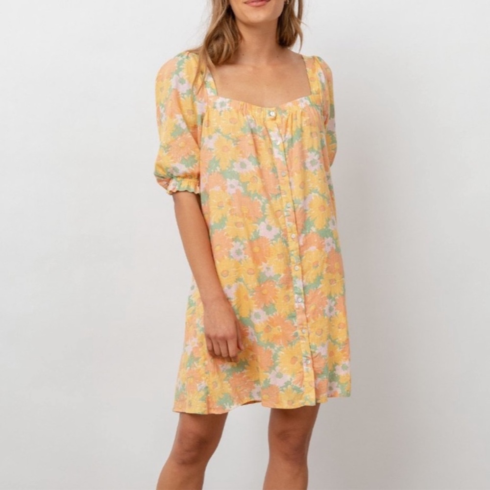 NWT Rails Isa Daisy Meadow linen dress